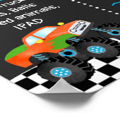 Monster Trucs Voitures Anniversaire Jalon Poster (Coin)