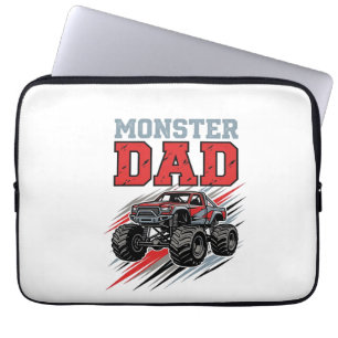 Monster Vader Vintage Monster Truck T-shirt ontwer Laptop Sleeve