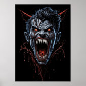 Monster Vampire Scary Poster Décor Mur (Devant)