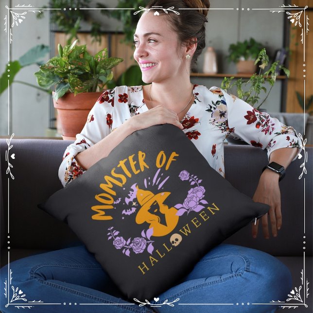 Monster van Halloween Kussen (Momster of Halloween from The Beekeeper Store)