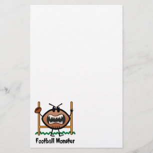Monster van het Football van de Kunst van de Klem Briefpapier