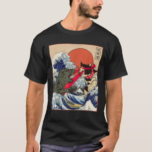 Monster vs Cat Laser Anime Stuff Japans Kawaii C T-shirt
