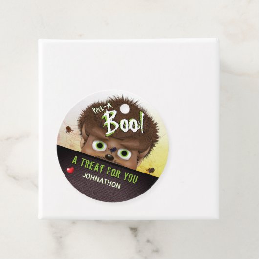 Monster weerwolf Peek A Boo Snoep Bag Label (In situ)