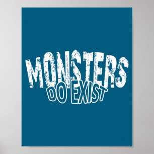 Monster Workout Retro Iron Poster