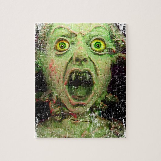 Monster Zombie Green Creepy Horror Legpuzzel (Verticaal)
