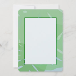 Monstera Abstract Groen Uitnodigingen