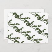 Monstera Adanosii Cheese Plant Pattern Green Briefkaart (Voorkant / Achterkant)