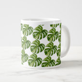 Monstera Albo Hero Leaf Mug — Rare Variegation (Devant droit)