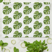 Monstera Albo Kitchen Towel  Theedoek (Gevouwen)
