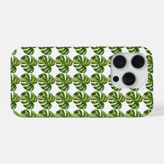 Monstera Albo Pattern iPhone Case — Tropical (Verso Horizontal)
