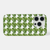 Monstera Albo Pattern iPhone Case — Tropical iPhone Hoesje (Achterkant horizontaal)