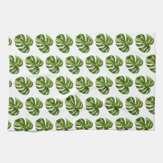Monstera Albo Tropical Kitchen Decor Theedoek