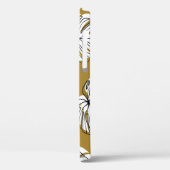 Monstera blad, textiel naadloos patroon. Case-Mate iPhone case (Achterkant / Links)