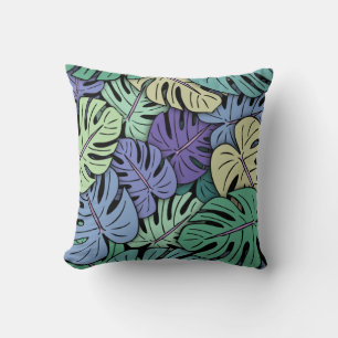 Monstera Bladeren #6 Kussen