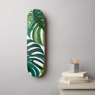 Monstera Bladeren Aquarel Skateboard