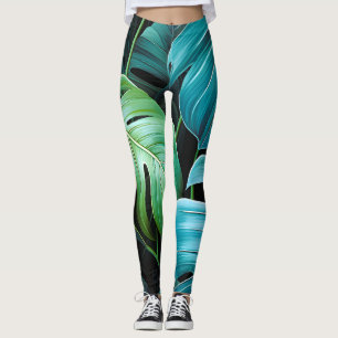 Monstera Bladeren Botanisch Tropisch Jungle Loof Leggings