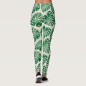 Monstera-bladeren Leggings (Achterkant)