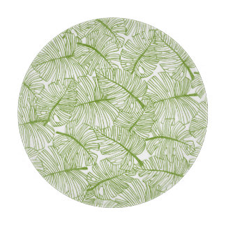 Monstera bladeren, naadloos bloemontwerp. snijplank
