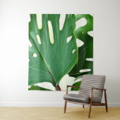 Monstera Bladeren Wandkleed (In situ)