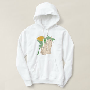 Monstera Deliciosa Kat Kitten Slapende Plant Liefh Hoodie