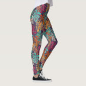 monstera deliciosa plum leggings (Rechts)