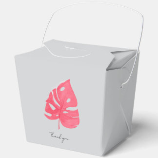 Monstera favor box bedankdoosjes