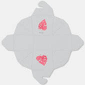 Monstera favor box bedankdoosjes (Ongevouwen)