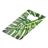 Monstera Feuille Bottle Opener Vert (Devant Angle)