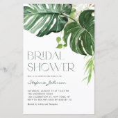Monstera Feuilles été nuptiale de douche Invitatio (Devant)