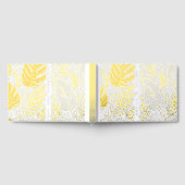 Monstera Gold Foliage Wedding Gastenboek (Volledig)