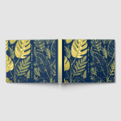 Monstera Gold Foliage Wedding Gastenboek (Volledig)