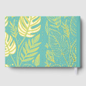 Monstera Gold Foliage Wedding Gastenboek (Achterkant)