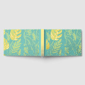 Monstera Gold Foliage Wedding Gastenboek (Volledig)