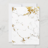 Monstera Gouden Frame Groene Tropische Plant Kaart (Achterkant)