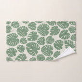 Monstera - groen bad handdoek (Handdoek)