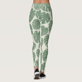 Monstera - groen leggings (Achterkant)