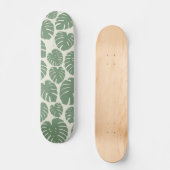 Monstera - groen skateboard (Voorkant)
