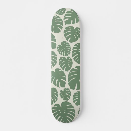 Monstera - groen skateboard (Voorkant)