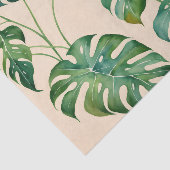 Monstera Houseplant Boho Waterverf Tissuepapier (Detail)