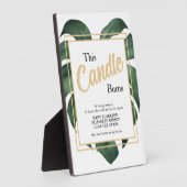 Monstera In loving memory wedding sign Tabletop  Fotoplaat (Zijkant)