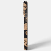 Monstera in Tan en Zwart Case-Mate iPhone Case (Achterkant / Links)