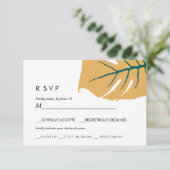 Monstera | Jaune | Choix de repas pour réponse au  (Debout devant)