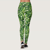 Monstera laat Leggings groen (Achterkant)