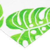 Monstera laat waterverf tafelkleed (Gekanteld)