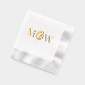Monstera Leaf 2 Premier Mariage Couple Monogram (Gauche)