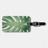 Monstera leaf bagagelabel (Voorkant horizontaal)