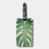 Monstera leaf bagagelabel (Achterkant verticaal)