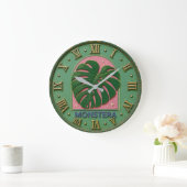Monstera Leaf Botanical Grote Klok (Huis)