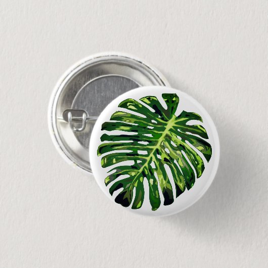 Monstera Leaf Button (Voorkant /achterkant)
