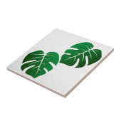 Monstera Leaf Design Ceramic Tegel Tegeltje (Zijkant)